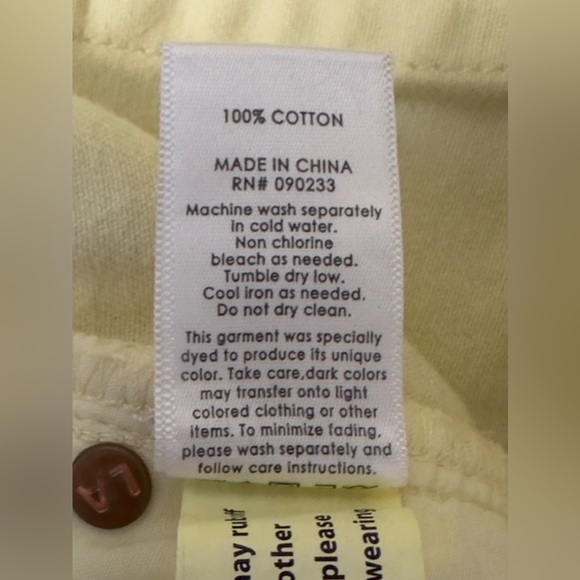 PAC SUN Lemon Drop Yellow High Rise Distressed/Frayed edge Mini Denim Sh… - Picture 8 of 8